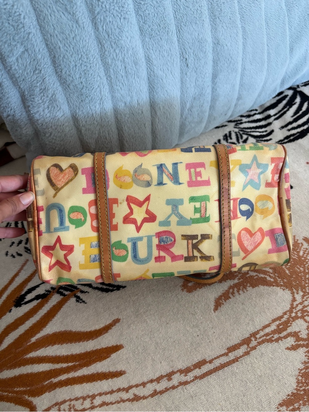 Dooney & Bourke Multicolor Logo Barrel shoulder Bag - Picture 3 of 6